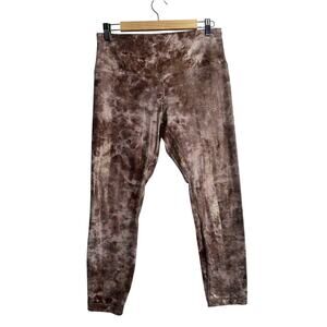 Lululemon Align High Rise Pant 25” Gold Wash Multi Foil Leggings Size 12